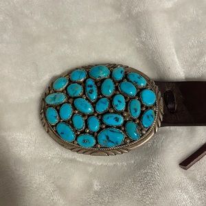 turquoise belt buckle